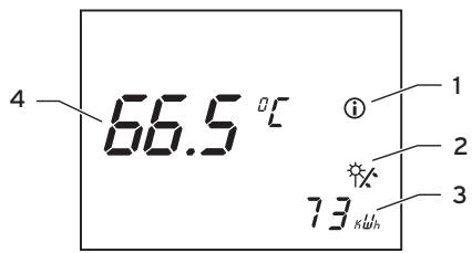 VAILLANT AUROMATIC 560 - Ecran du menu d'information - 1