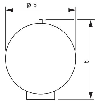 VAILLANT AUROSTOR - Toestel- en aansluitingsafmetingen VIH RW - 3