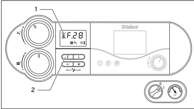 VAILLANT ECOCOMPACT - Anomalies du processus d'allumage - 1