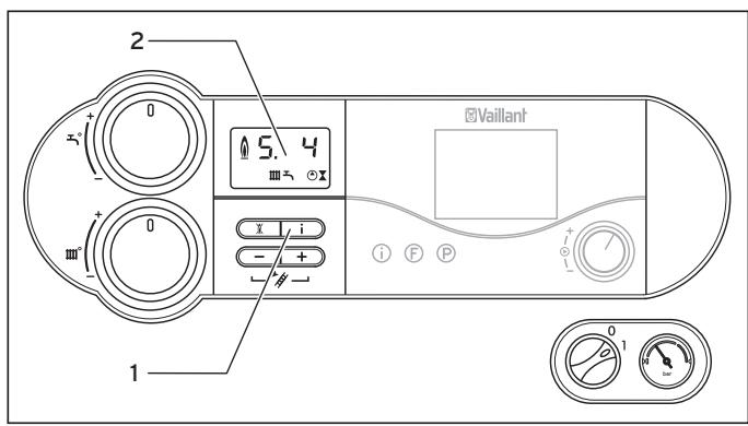 VAILLANT ECOCOMPACT - Statusweergaven - 1
