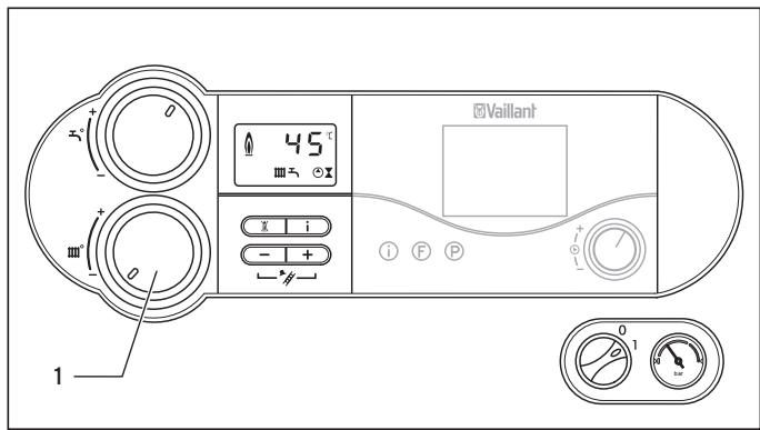 VAILLANT ECOCOMPACT - Désactivation du mode chauffage (positionété) - 1