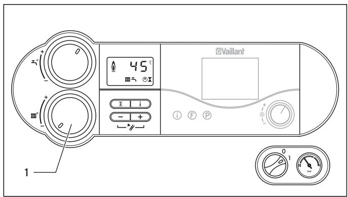 VAILLANT ECOCOMPACT - Heizbetrieb ausschalten (Sommerbetrieb) - 1