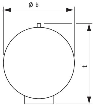 VAILLANT GEOSTOR - Dimensions de l'appareil et des raccords VIH S - 3