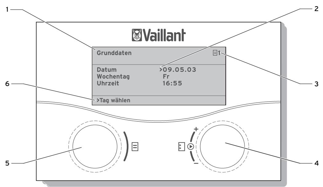 VAILLANT GEOTHERM PLUS - Den Regler kennen lernen und bedieren - 1