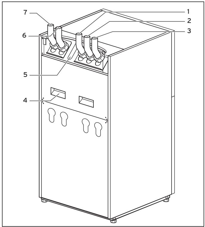 VAILLANT GEOTHERM PLUS - Legenda della fig. 4.3 - 1