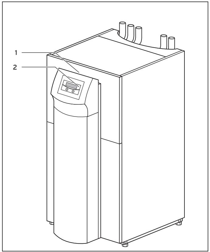 VAILLANT GEOTHERM PLUS - Structure de la pompe à chaleur geoTHERM plus - 1