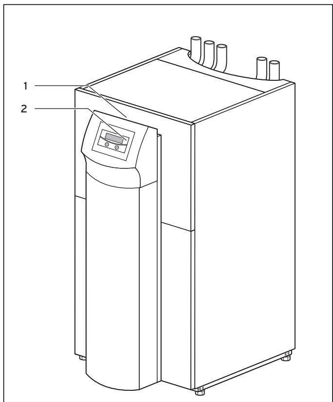 VAILLANT GEOTHERM PLUS - Opbouw van de warmtepomp geoTHERM plus - 1