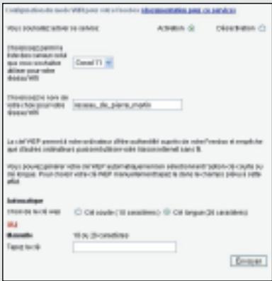 FREE BOITIER ADSL - Configuration de l'interface wifi free - 1
