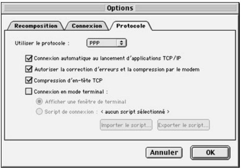 FREE CONFIGURATION DE L ACCES RTC SOUS MACOS 89 - 7