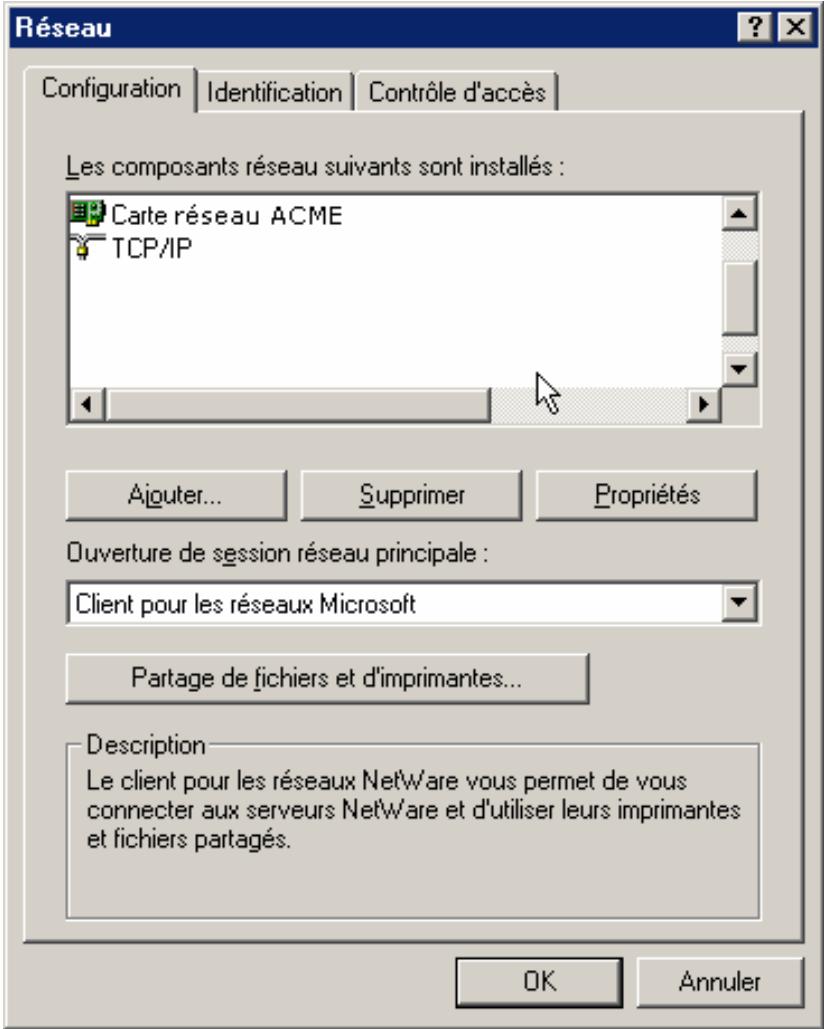 FREE BOX V3 - Support tcp/ip sous windows 95, 98 ou me. - 3