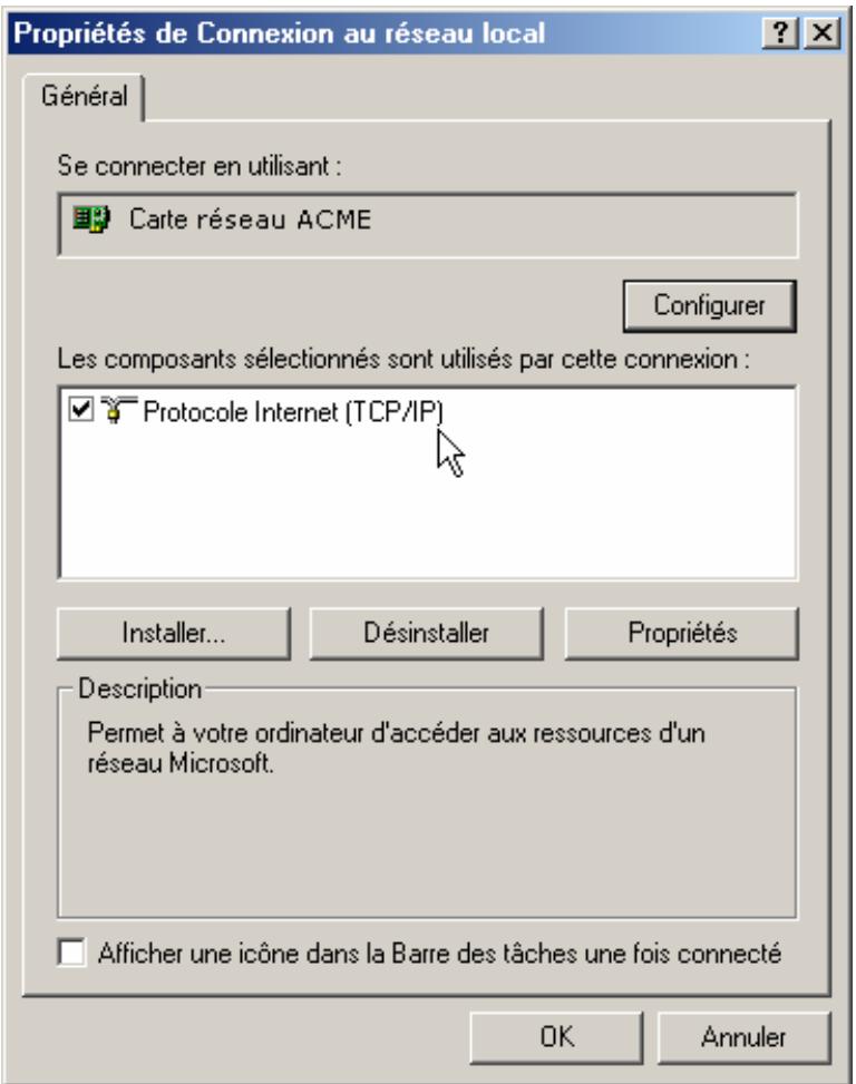 FREE BOX V3 - Support tcp/ip sous windows 2000 ou XP. - 5