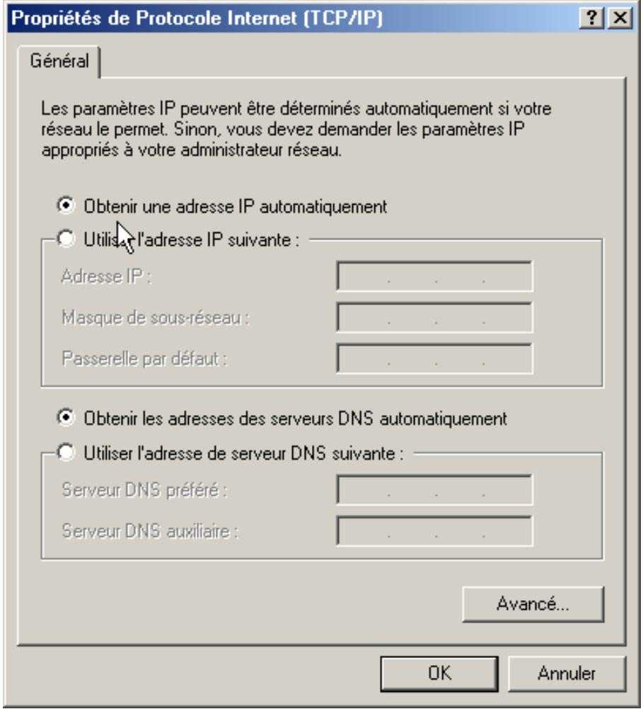 FREE BOX V3 - Support tcp/ip sous windows 2000 ou XP. - 6