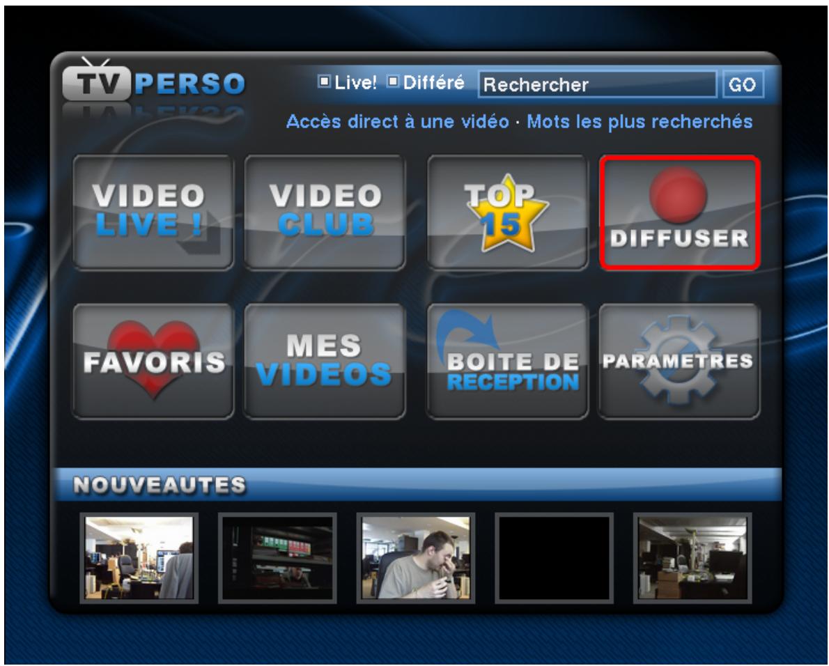 FREE TV PERSO 1.1 - Procédure pour diffuser une vidéo - 1
