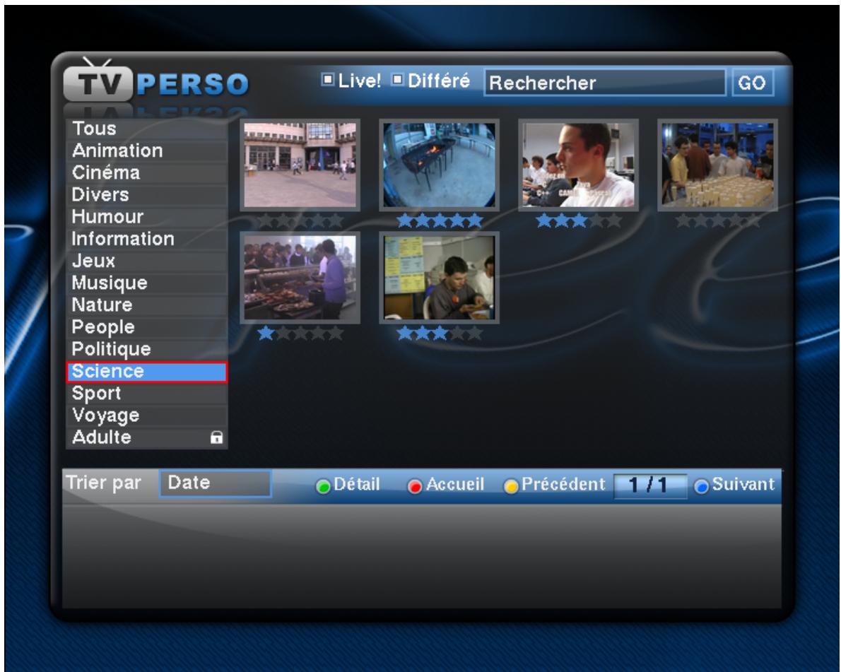 FREE TV PERSO 1.1 - Interfaces pour les spectateurs - 1