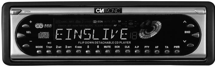 CLATRONIC AR 589 CD - Autoradio mit CD-Player - 1
