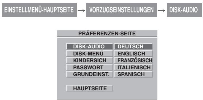 CLATRONIC DVD 552 HC - Bevorzugter Wiedergabe-Ton (DISK-AUDIO) - 1