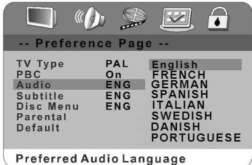 CLATRONIC DVD 569 - AUDIO/SUBTITLE/DISC MENU - 1