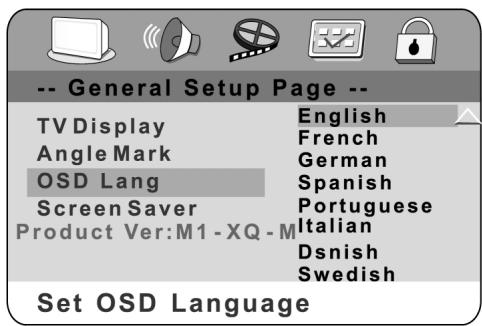 CLATRONIC DVD 582 - OSD LANG - 1