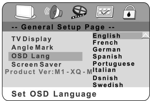 CLATRONIC DVD 582 - OSD LANG - 1