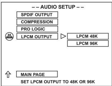CLATRONIC DVD 592 - Impostazione dell'uscita LPCM - 1