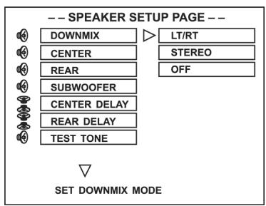 CLATRONIC DVD 592 - 1.Instellen van de DOWNMIX-modus - 1