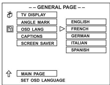 CLATRONIC DVD 592 - Set up the OSD LANG - 1