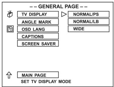 CLATRONIC DVD 592 - Set up the TV DISPLAY - 1
