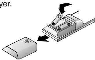 CLATRONIC DVD 592 - Insert Batteries (Remote Control Unit) - 1
