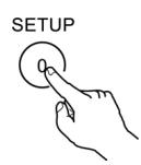 CLATRONIC DVD 592 - Press SET UP in the stop or playback mode (in DVD mode). - 2