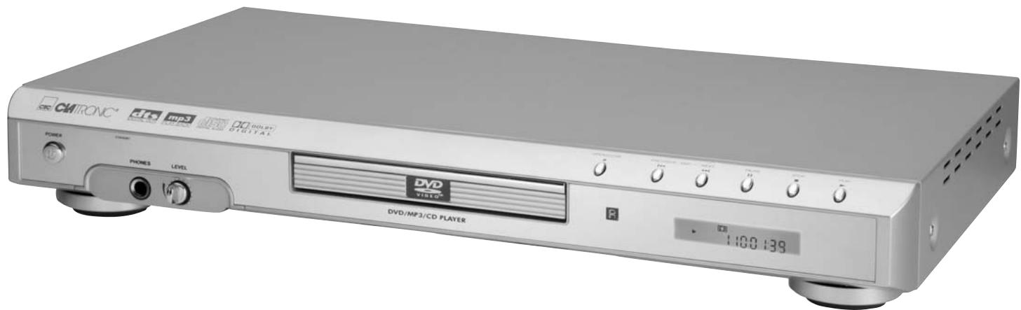 CLATRONIC DVD 613 - Bedienungsanleitung User Manual - 1