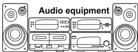 CLATRONIC DVD 613 - Anschluss an Audioquellen - 1