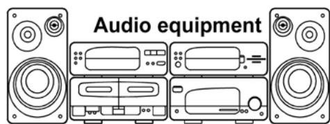 CLATRONIC DVD 613 - Connecting to audio equipment - 1