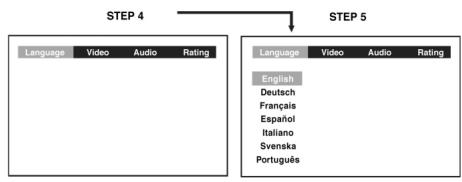 CLATRONIC DVD 619 HC - Language setting - 1