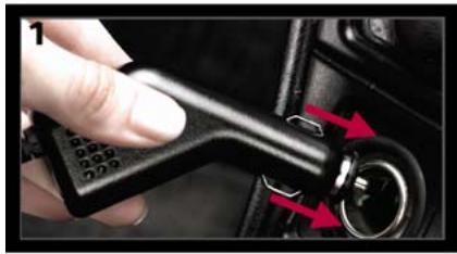 NAVMAN B10-RECEIVER - Au moyen de l'adaptateur 12V pour vehicule - 1