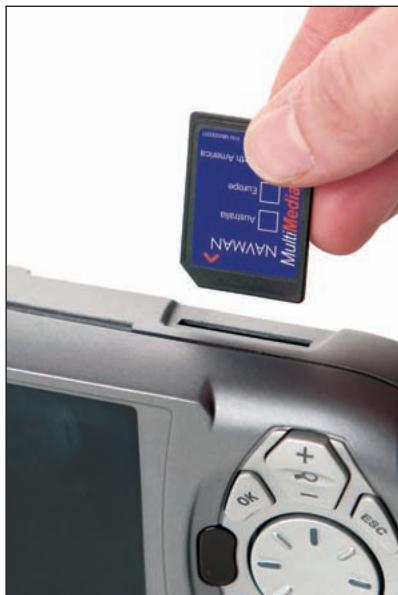 NAVMAN ICN600 - Insertion de la carte mémoire - 1