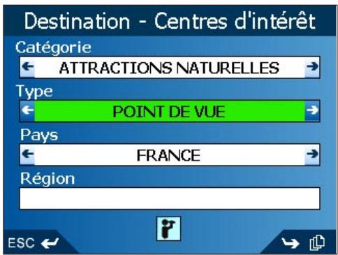 NAVMAN ICN600 - Vers un centre d'intérêt (CI) - 1