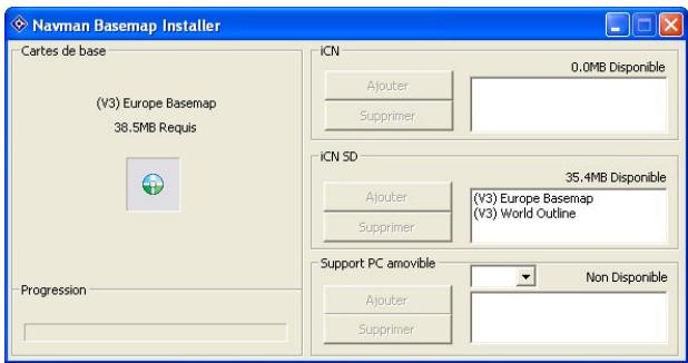 NAVMAN ICN600 - Installation de la basemap - 1