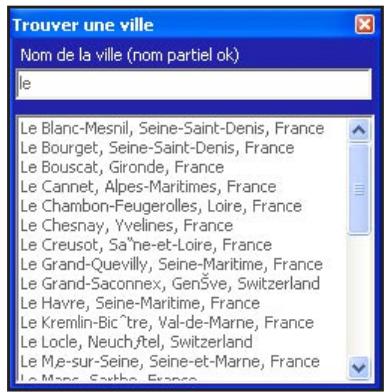 NAVMAN ICN600 - Trouver une ville - 1