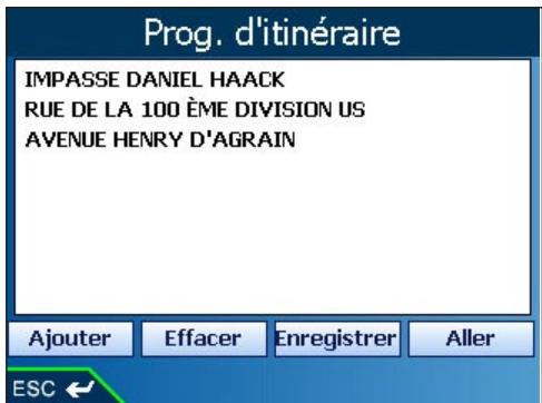 NAVMAN ICN600 - Points de destination multiples grâce à la programmation du trajet - 1