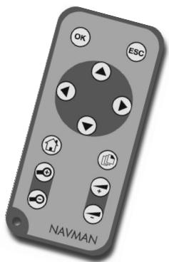 NAVMAN ICN600 - Télécommande - 1