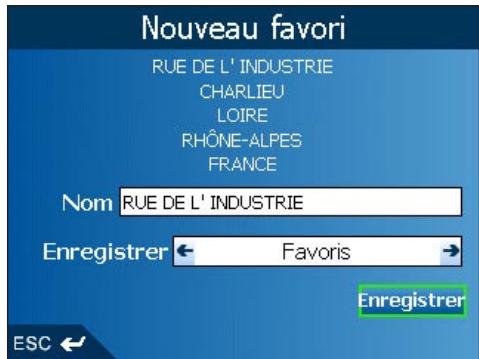 NAVMAN ICN600 - Enregistrement des+favoris et des raccourcis - 1