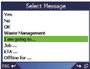 NAVMAN M-NAV650 - Select "Messages" - 3