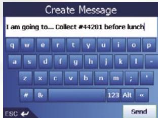 NAVMAN M-NAV650 - Select "Messages" - 4