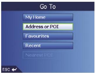 NAVMAN M-NAV650 - Setting a Destination - 3