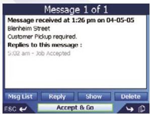 NAVMAN M-NAV650 - Routing to a Message Location - 3