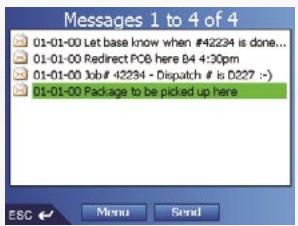NAVMAN M-NAV650 - Routing to a Message Location - 1