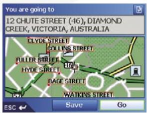 NAVMAN M-NAV650 - Routing to a Message Location - 4