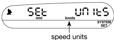 NAVMAN M300 - Set speed units - 1