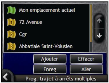 NAVMAN N-SERIES - Prog. trajet à arrêts multiples - 1
