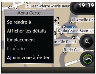 NAVMAN N-SERIES - Comment utiliser le Menu Carte ? - 1
